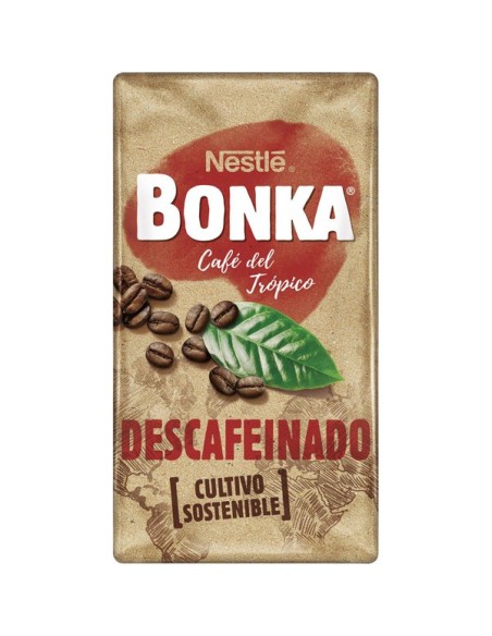 Café molido descafeinado natural Bonka 250 gr.