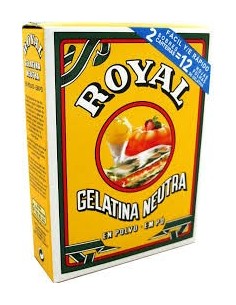 Gelatina en polvo neutra Royal 20 gr.