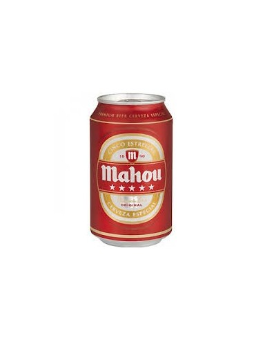 Cerveza Mahou 5 estrellas 8 ud. x 33 cl.