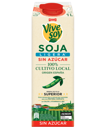 Vivesoy Pascual light soy drink 1L