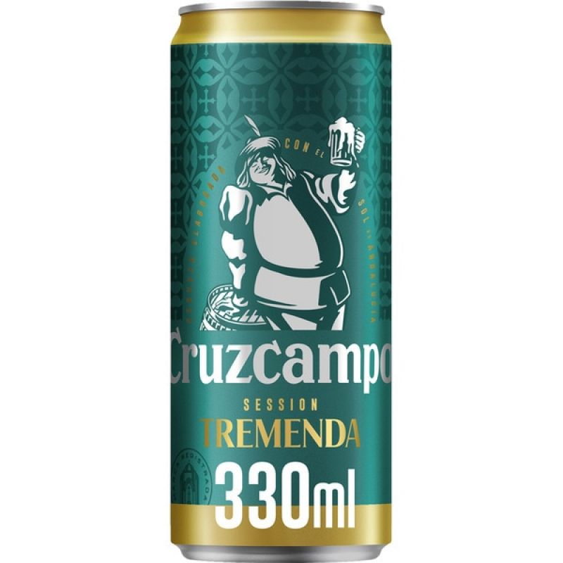 Cerveza Cruzcampo Tremenda 33 cl. pack 24 ud.