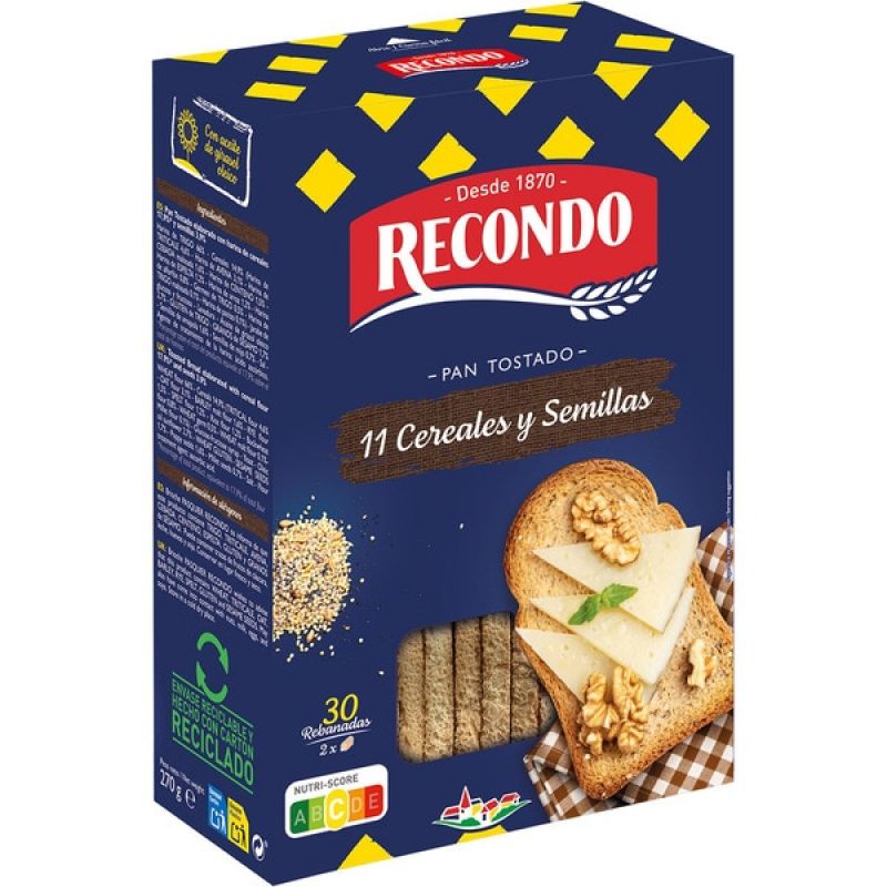 Toast 11 Getreide Recondo 270 gr.