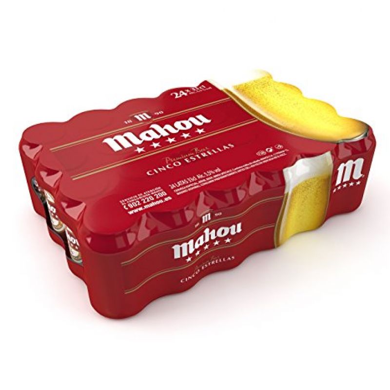 Beer Mahou 5 stars 33 cl. pack 24 ud.