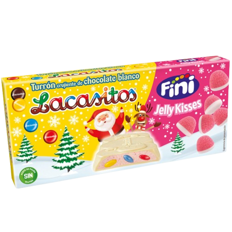 Lacasitos Jelly Kisses white chocolate nougat Lacasa 215 gr.