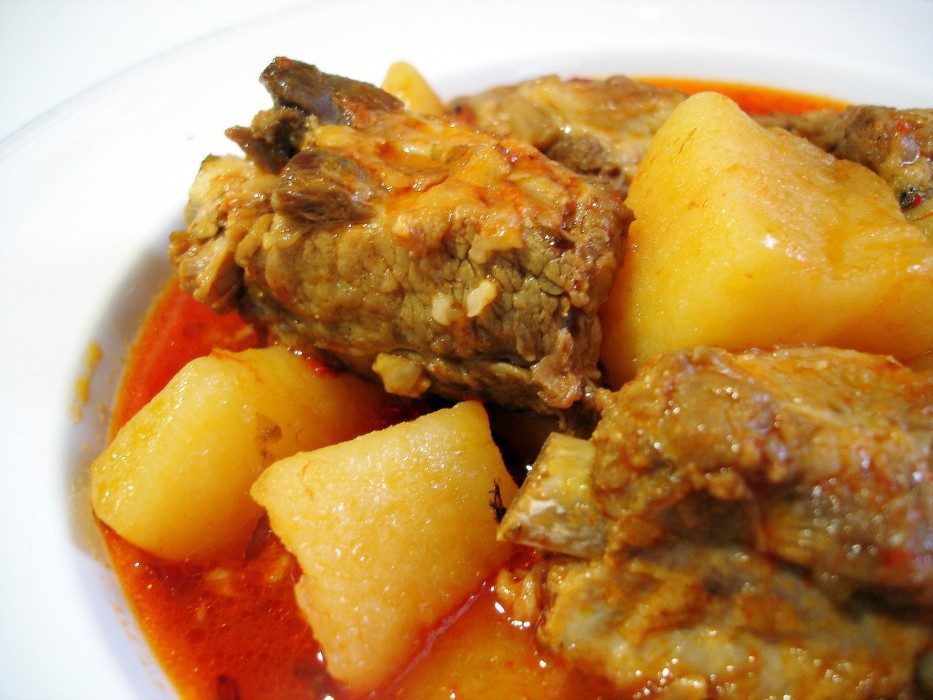 Pommes de terre avec Côtes de porc