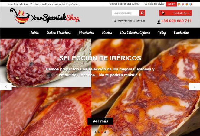 YOUR SPANISH SHOP NOMINÉ POUR MIEUX UX WEB