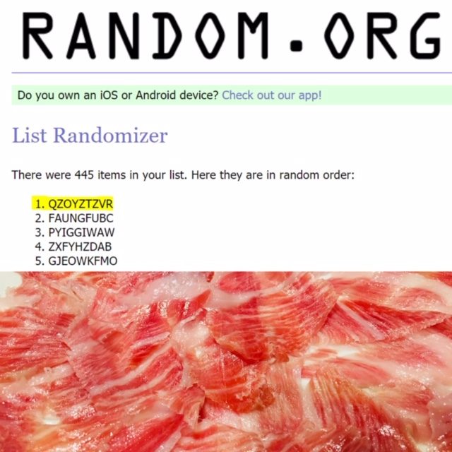 GAGNANT TIRAGE JAMÓN 2018