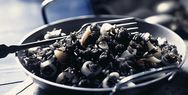 riz noir aux calmars