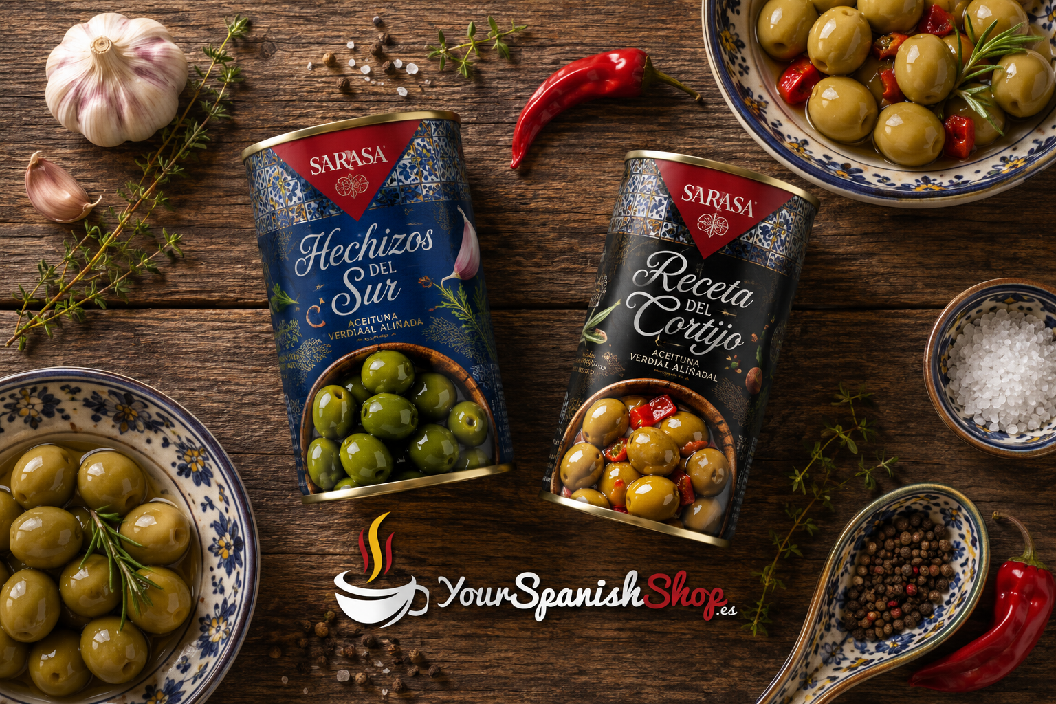 Aceitunas Sarasa: Hechizos del Sur y La Receta del Cortijo