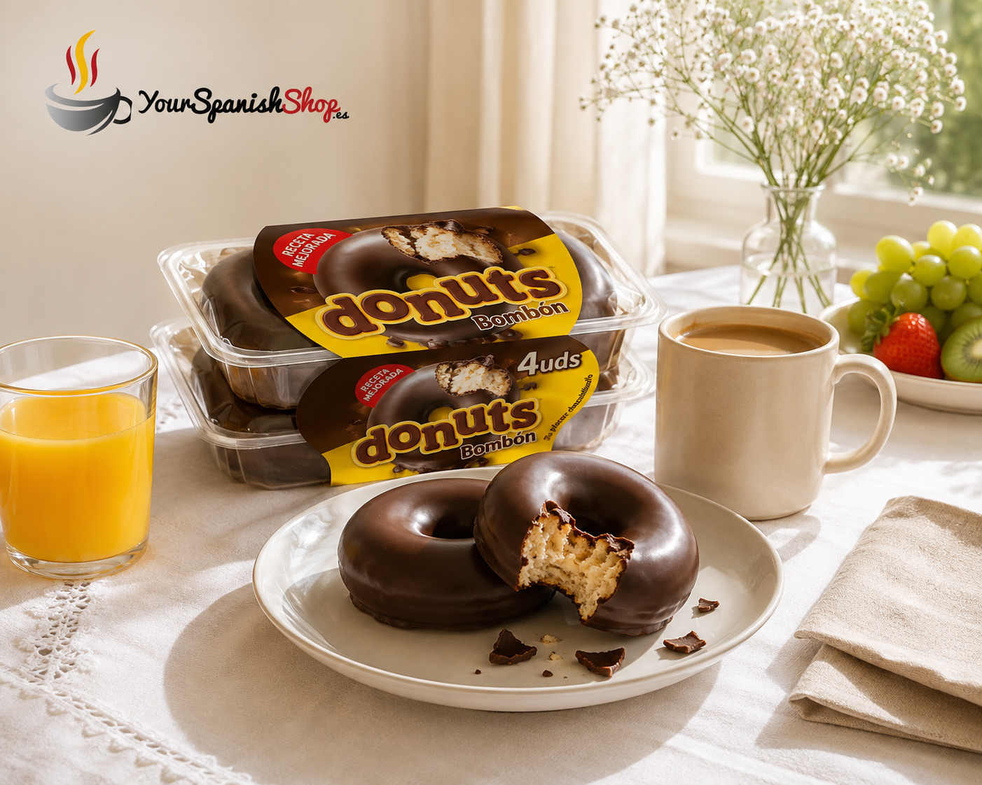 Donuts Bombón y Glacé: dos clásicos para disfrutar de un desayuno muy dulce